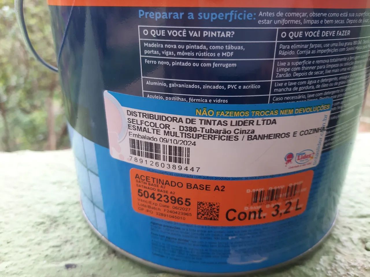 Tinta Suvinil Multissuperfícies 3,2L - Azul Premium - Foto 6