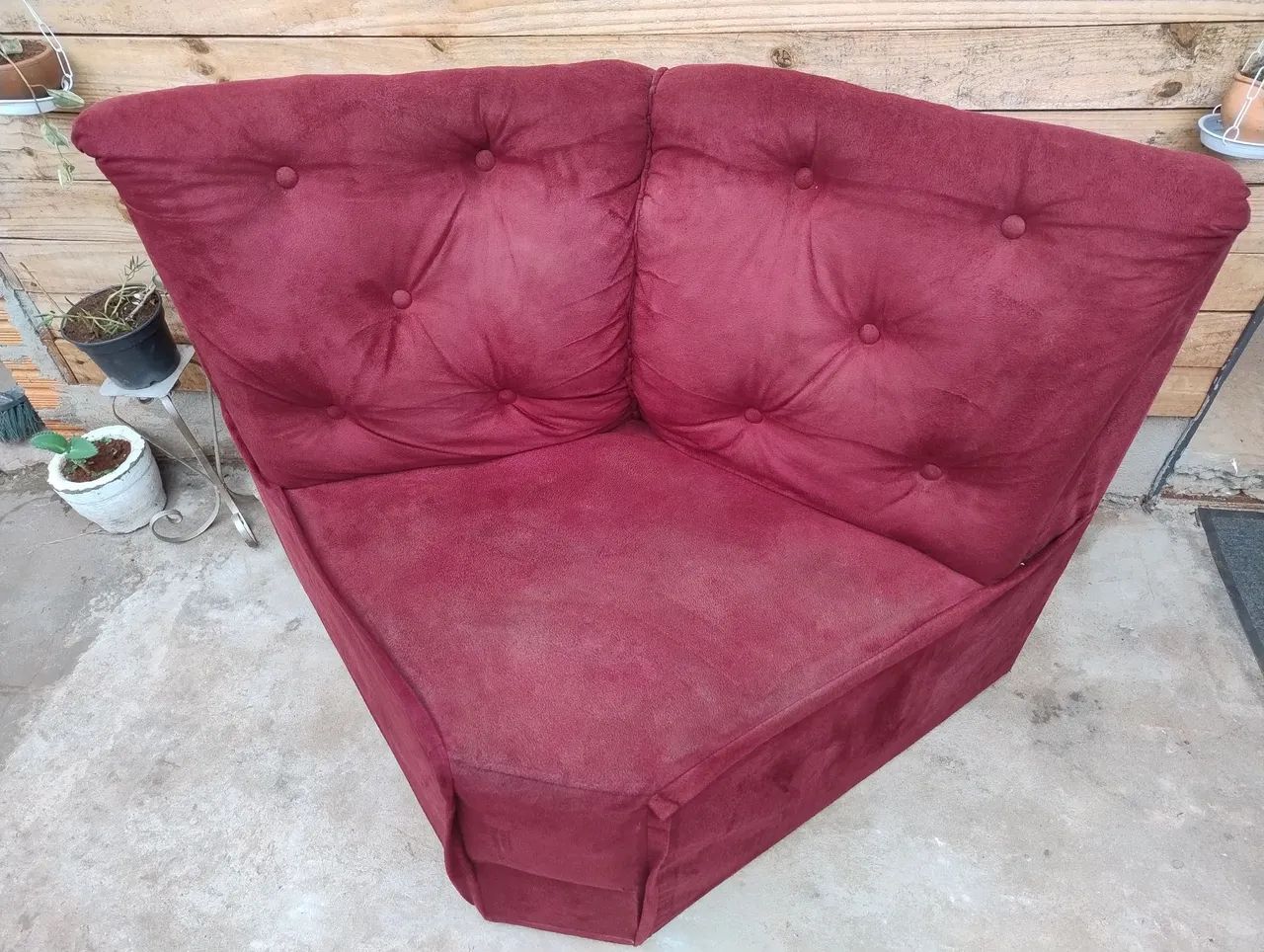 Sofá de Canto  Vermelho