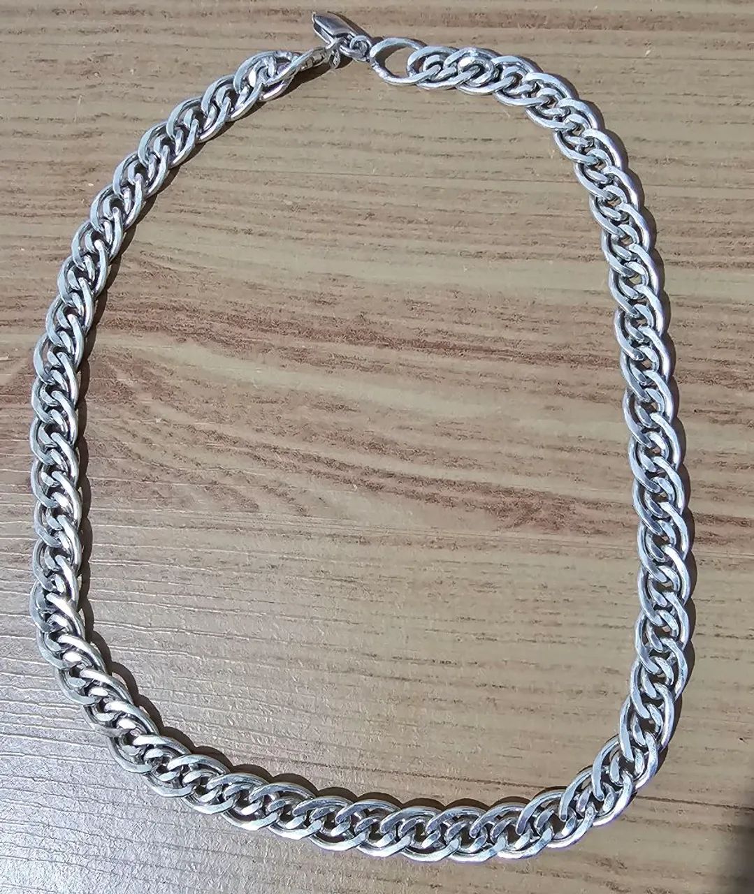 Corrente prata 925 elo duplo 60cm - Foto 3