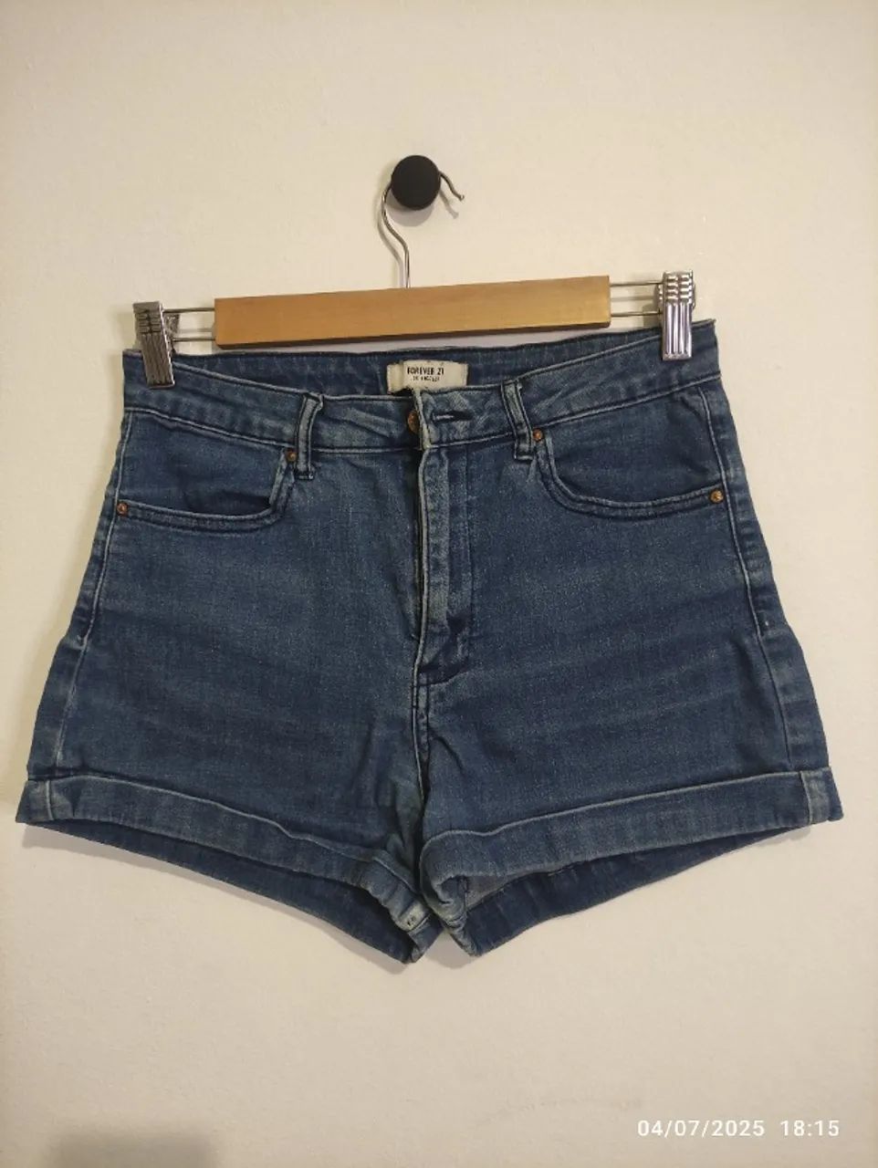 Short Jeans Azul Escuro