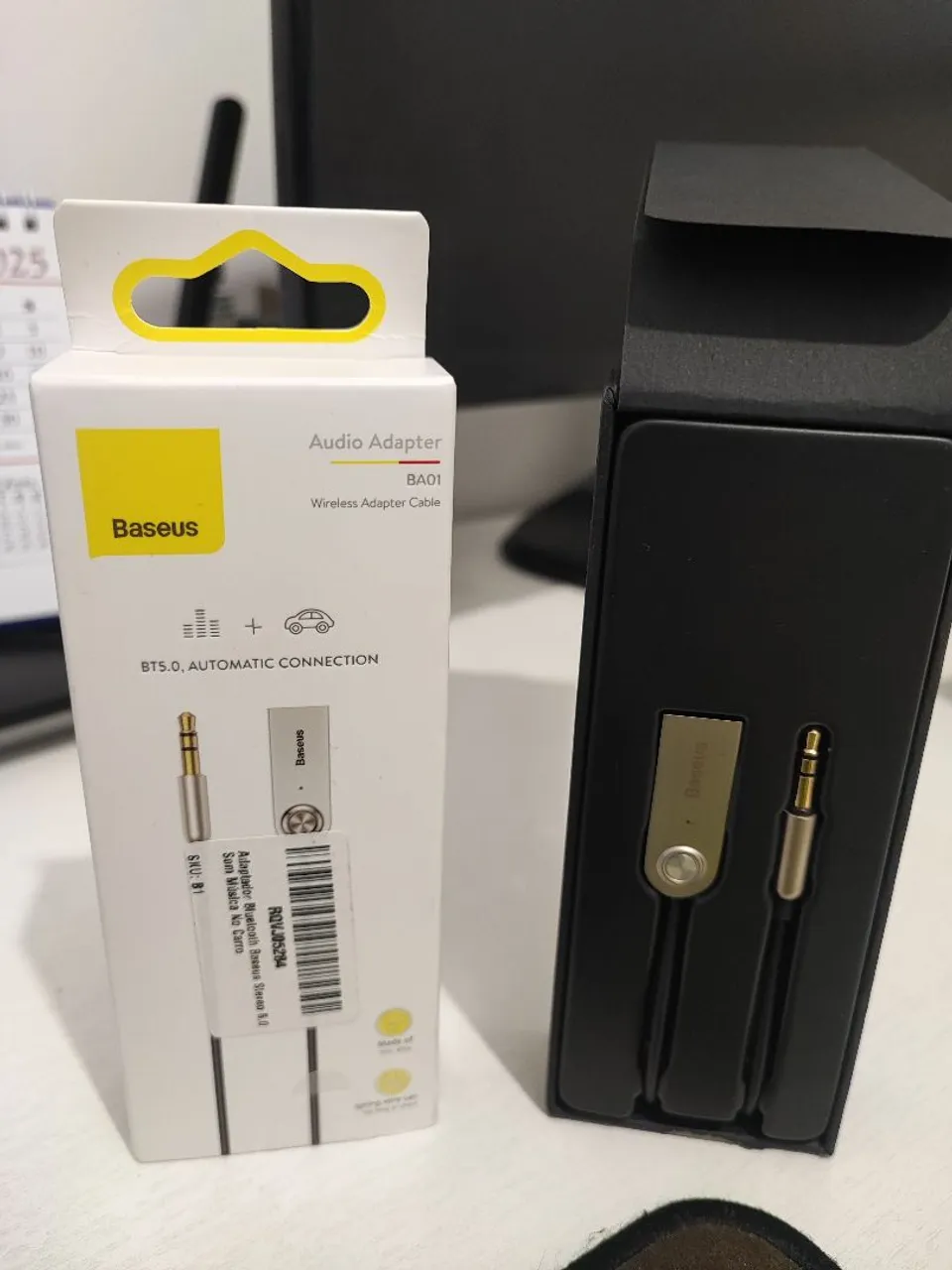 Adaptador Bluetooth Baseus BA01 - Som Música no Carro