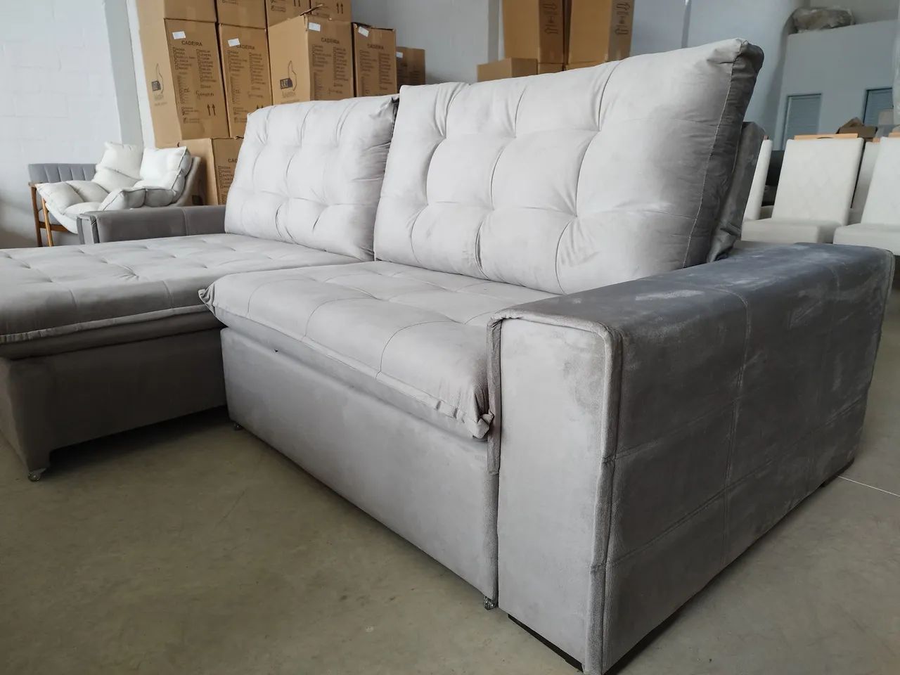 Sofá Retrátil e Reclinável 2.90cm  - Foto 4