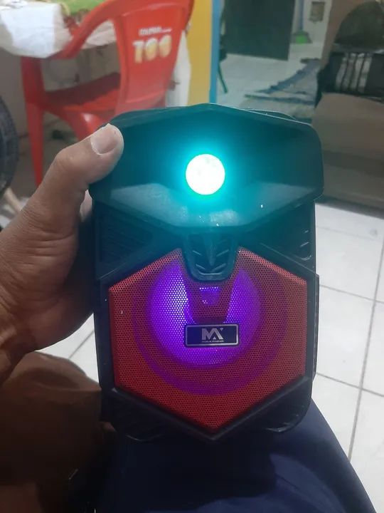 Caixa de Som Bluetooth com LED - Foto 3