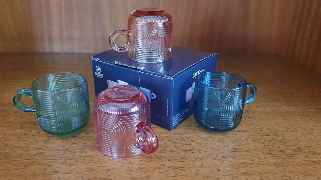 4 xícaras de café coloridas ( Novas ) - Foto 3