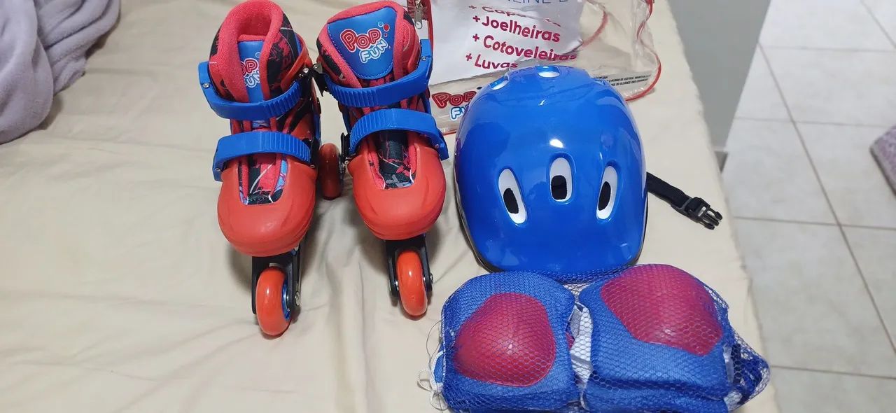 Patins Inline Infantil - Tamanho Ajustável - Foto 3