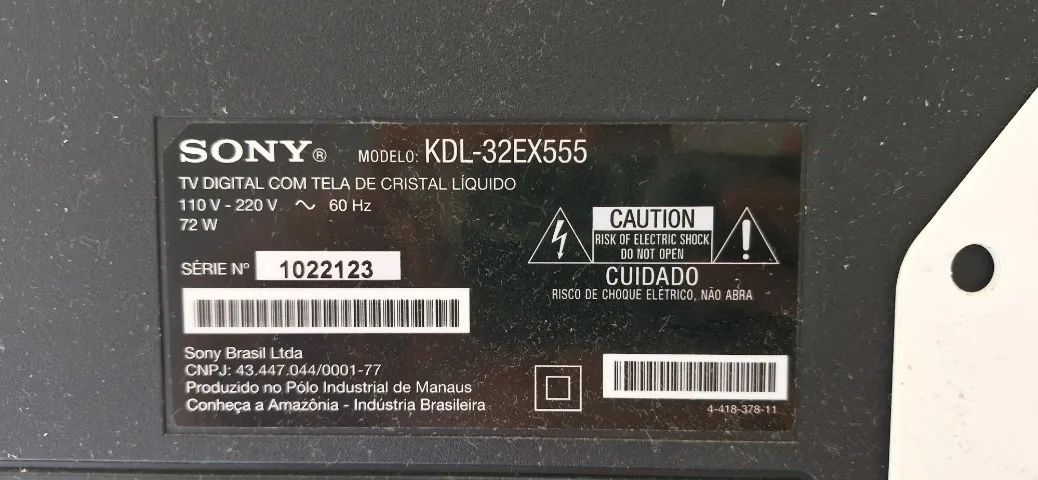 TV Sony Bravia LED 32 polegadas - modelo KDL-32EX555 - Foto 3