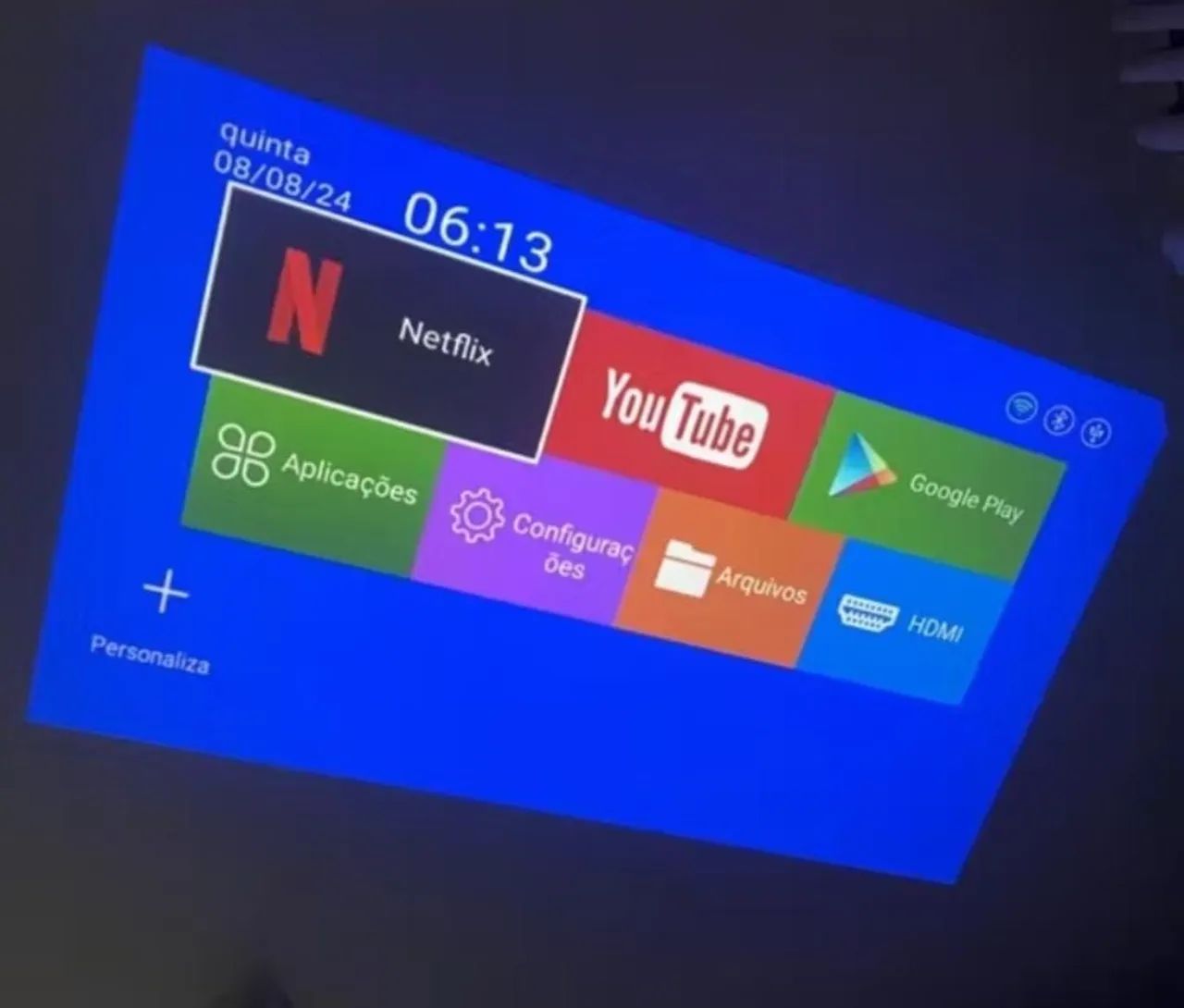 PROJETOR 4K-NOVO NA CAIXA  - Foto 3
