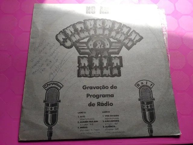 Chrystian e Ralf Lp Vinil Promo Programa de Rádio Autografado 1987