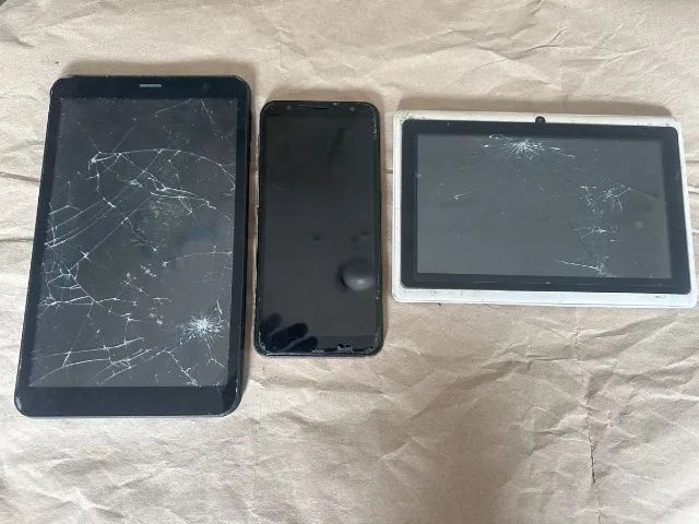 lote de tablet multilaser m8 + a20 + tablet todos para peças ou reparo