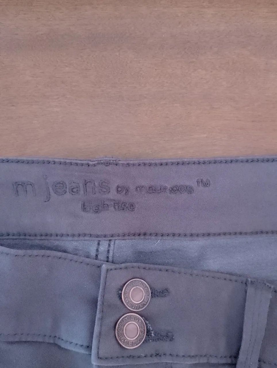Calça Jeans Cinza Feminina - Foto 3