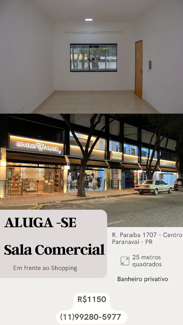 Sala Comercial no Centro de Paranavaí