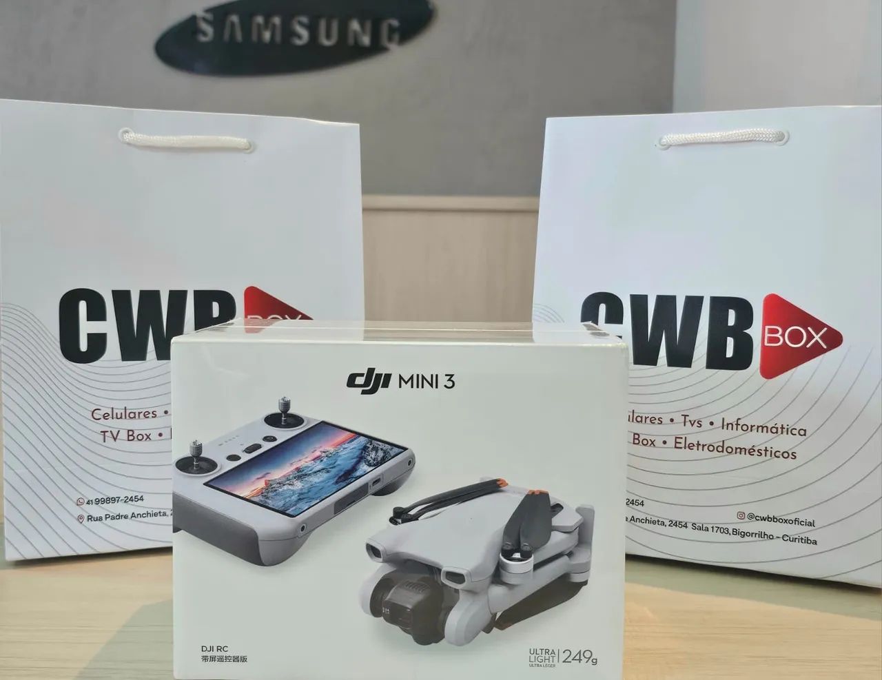Drone DJI Mini 3 + RC c/ Tela 4K 31min 10Km Distância  - Foto 2
