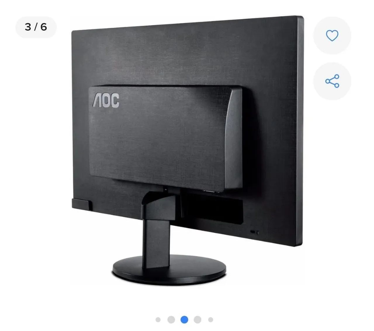 Monitor AOC E950 LED NOVO - Foto 2