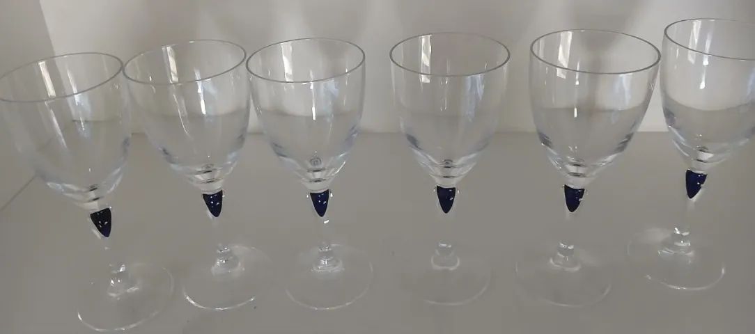 Antiguidade Jogo de 6 Taças em Cristal D'arques 15cm X 6 cm - Foto 3