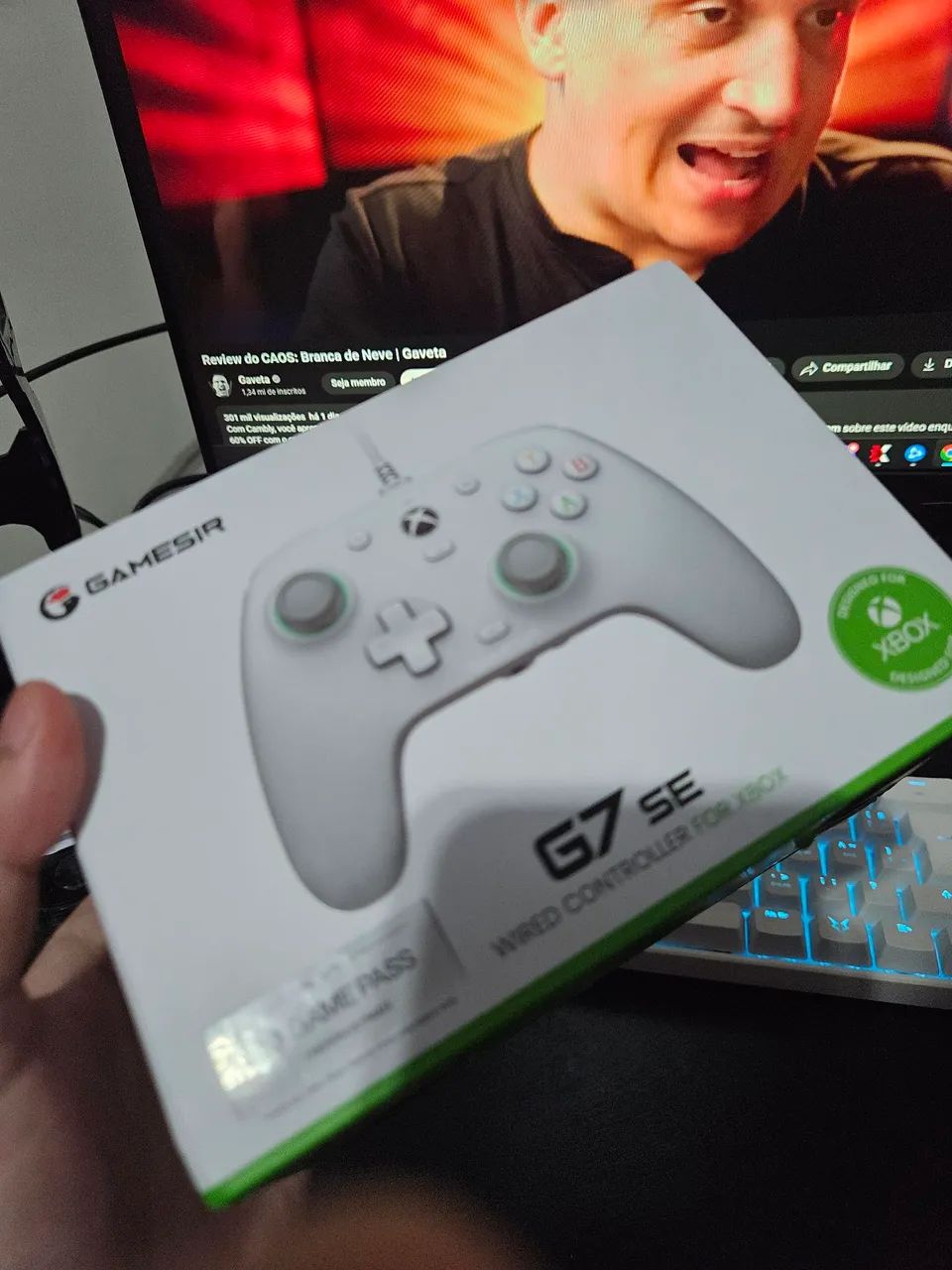 Controle Xbox Series X/S E PC Branco com PADDLES + 1 MES DE GAME PASS ULTIMATE  - Foto 3