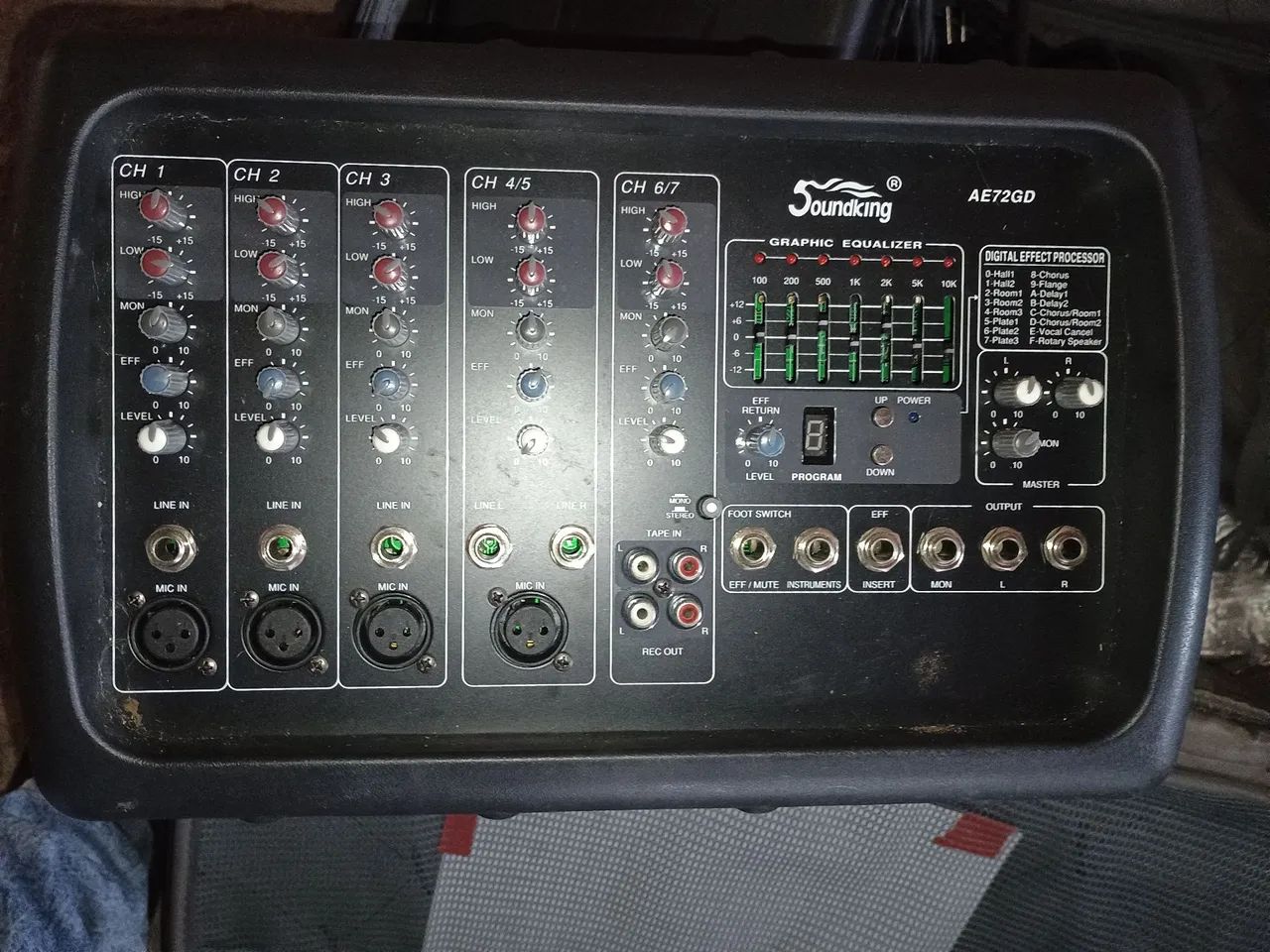 Mesa de som  7 canais 