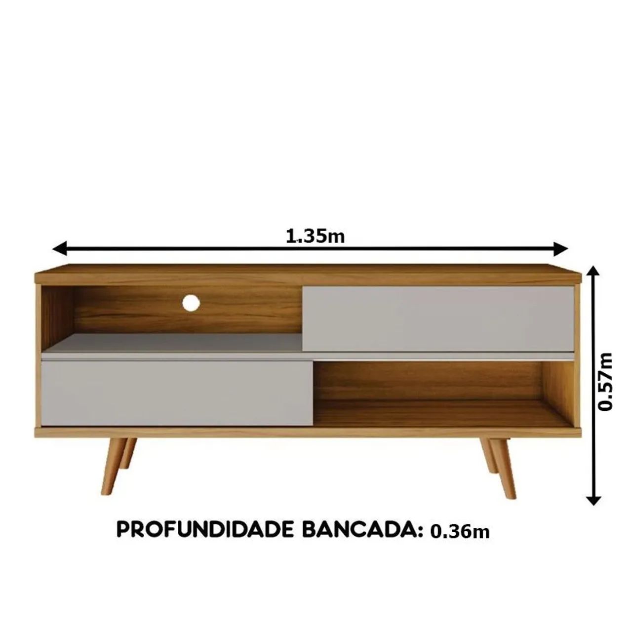 Rack de TV moderno com design elegante - Foto 4