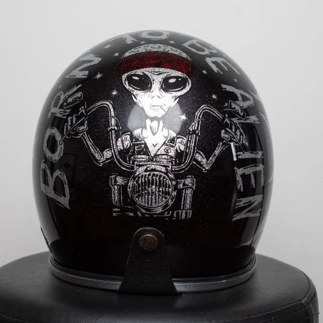 Capacete Old School - Foto 4