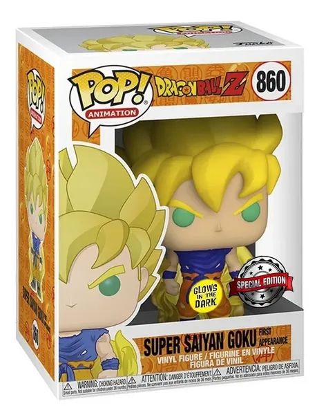 Funko Pop Dragon Ball Z Super Saiyan Goku Glow 860