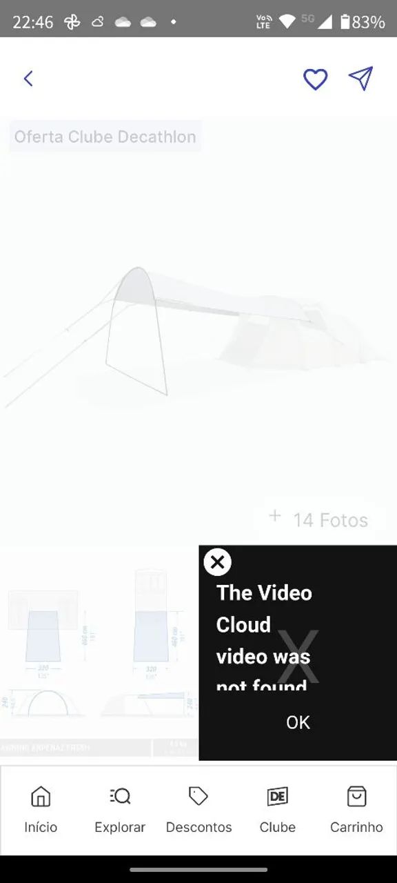 Toldo quechua arpenaz fresh