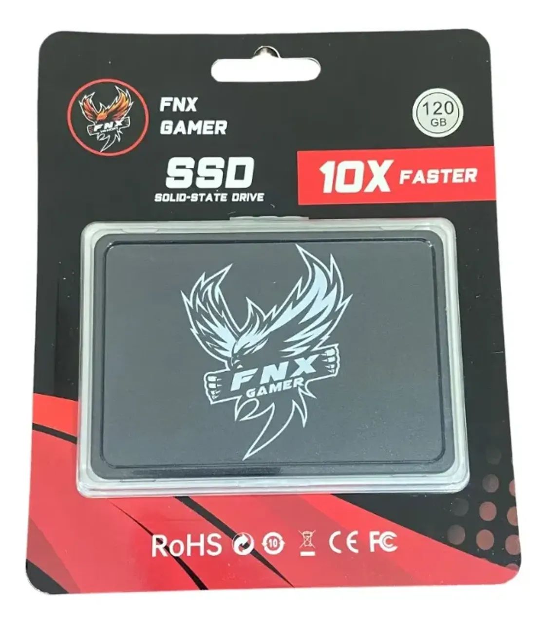 Ssd Fnx Gamer 120gb Disco Sólido Interno Hd Sata Sfnx17/120g Cor Preto - Foto 2