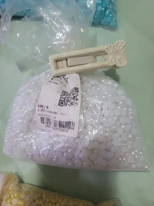 Meia Pérolas para artesanato - Várias cores! - Foto 5