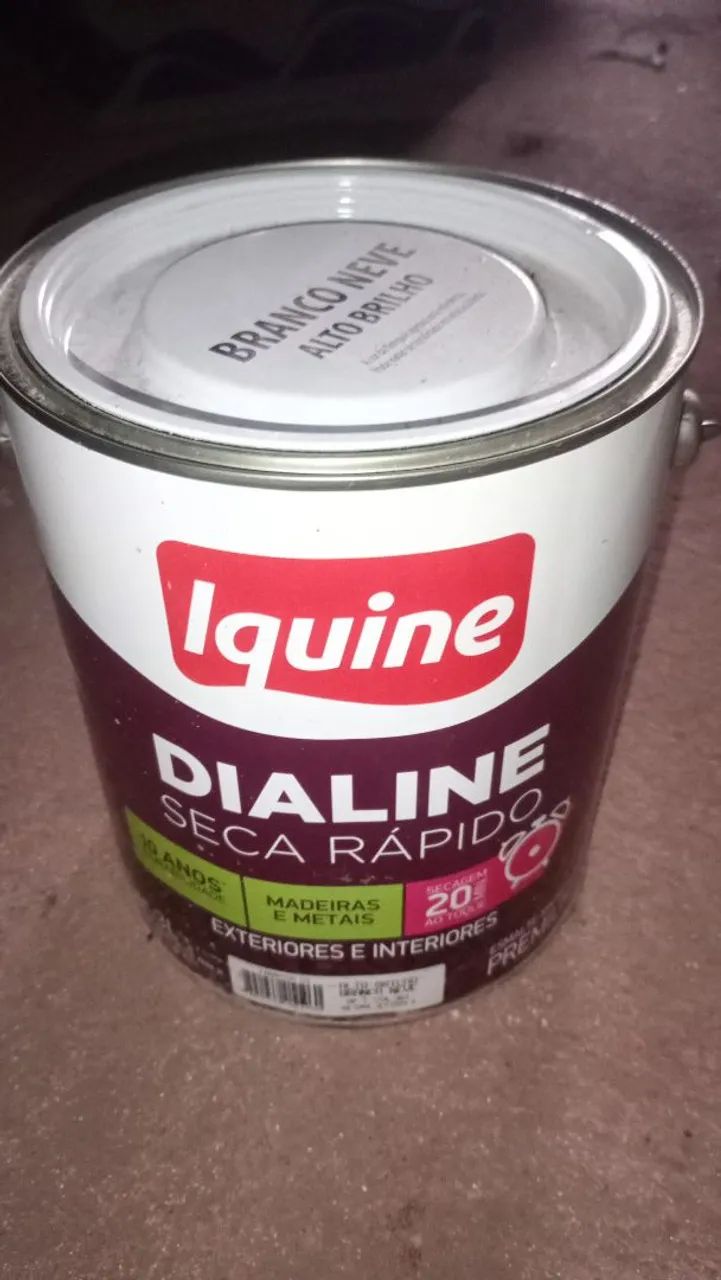 Tinta Iquine Dialine Seca Rápido Branco Neve