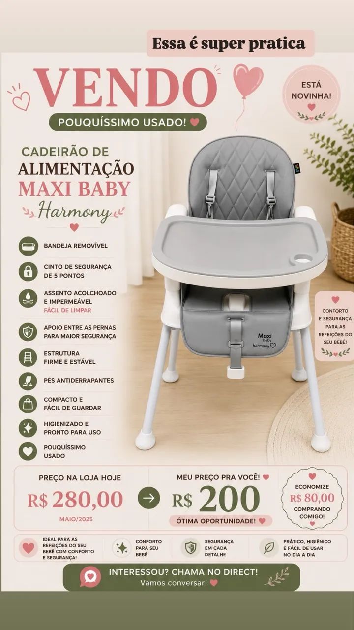 Cadeirão alimentação