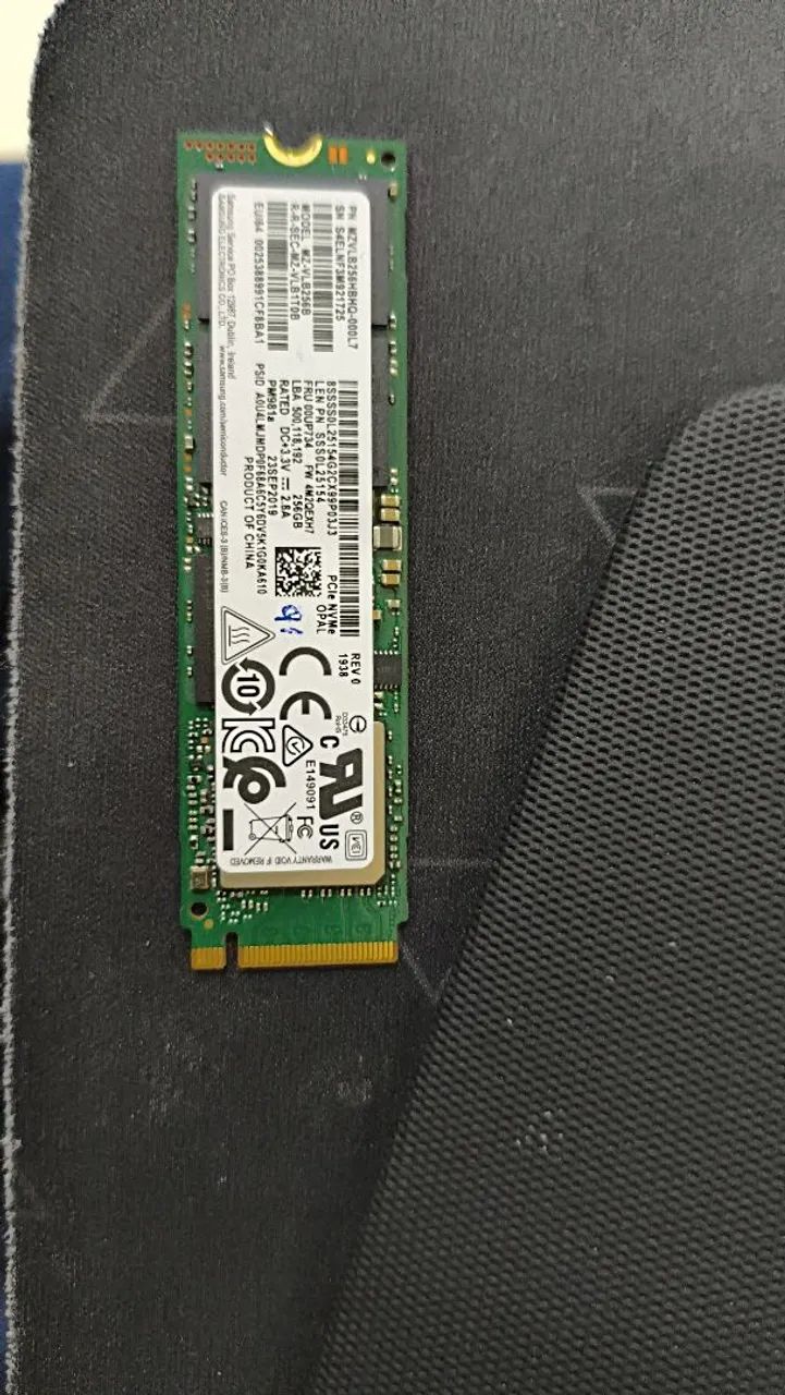 SSD NVME 246gb Samsung  - Foto 2