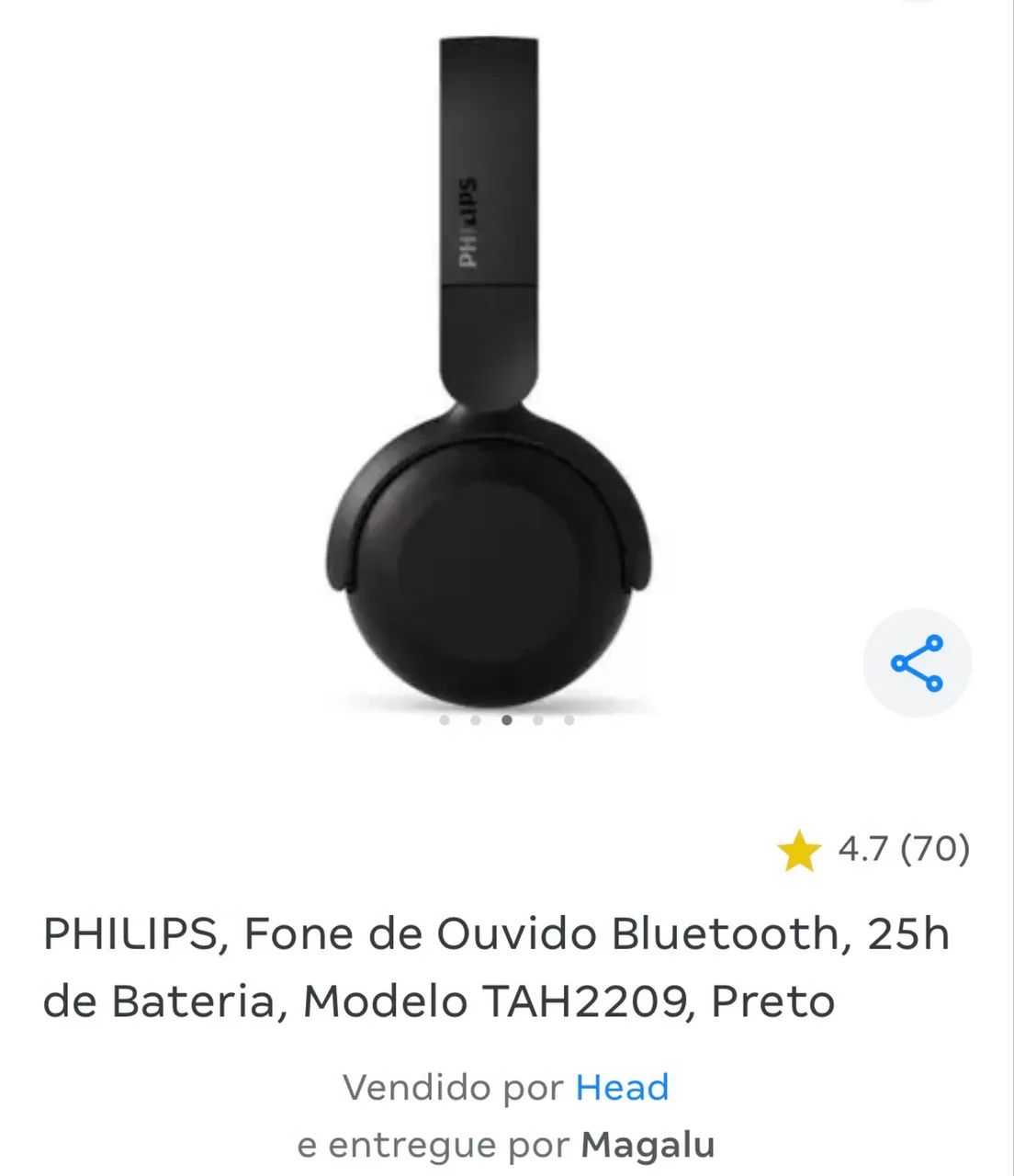 Fone de ouvido Bluetooth