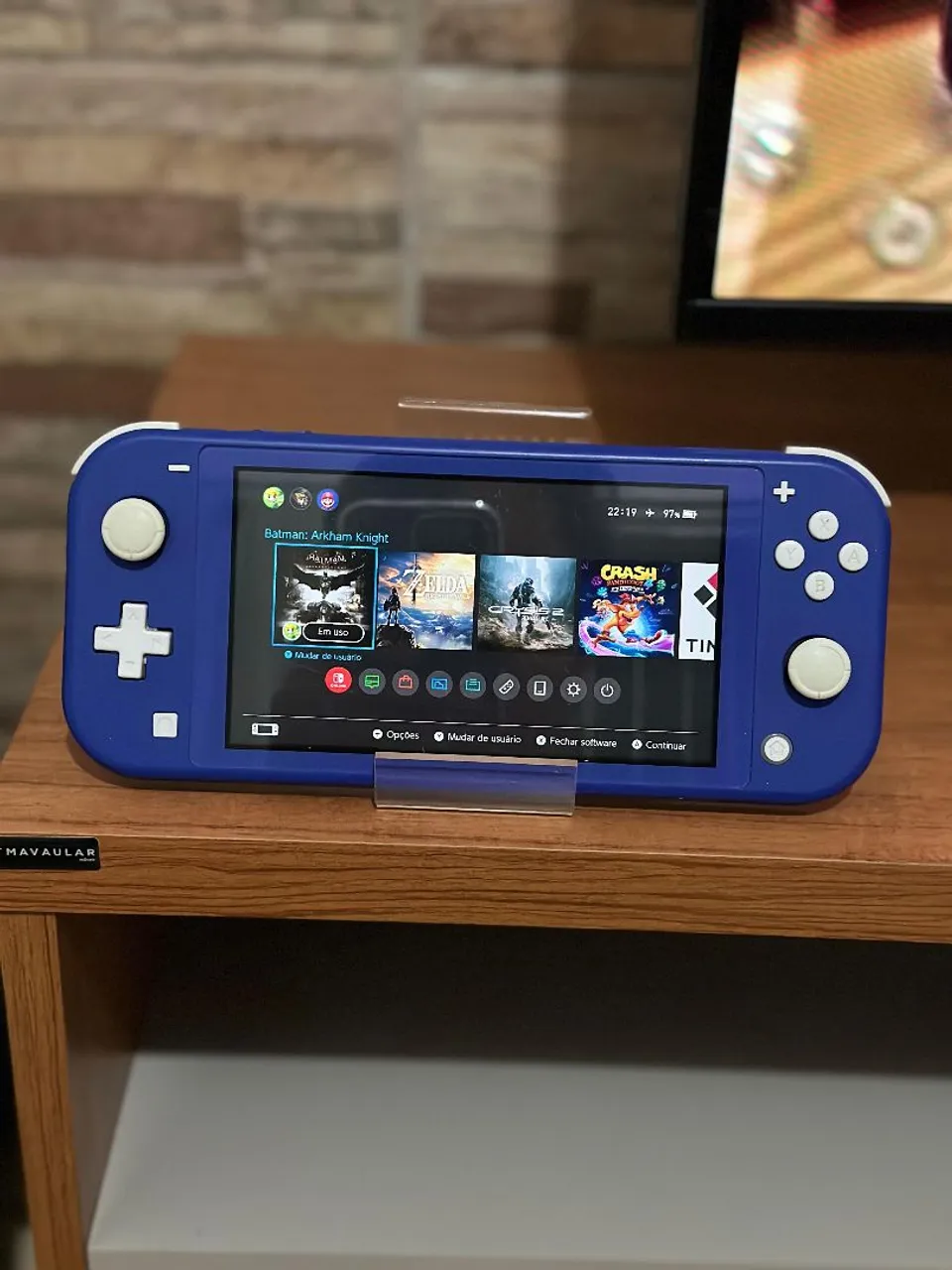 Nintendo switch lite (azul) destravado 128gb - Consoles de Vídeo