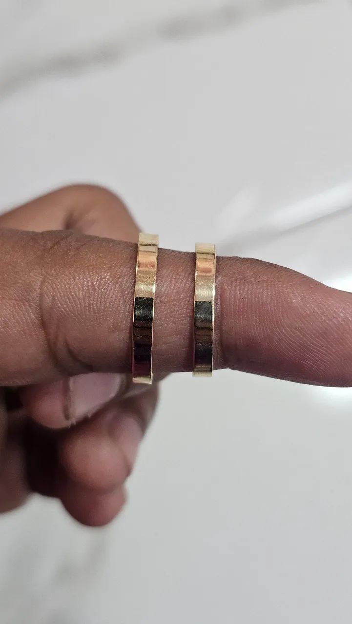 Alianças de Ouro 18K - Foto 3