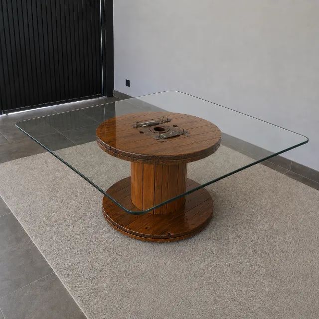 Mesa de jantar de vidro