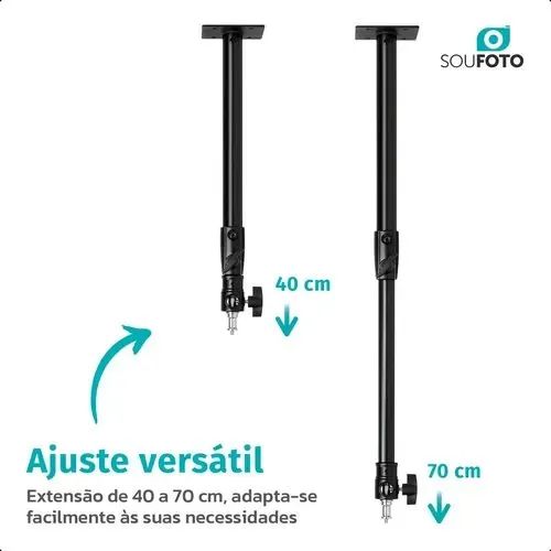 Suporte de softbox e luminárias (5 unidades) - Foto 2