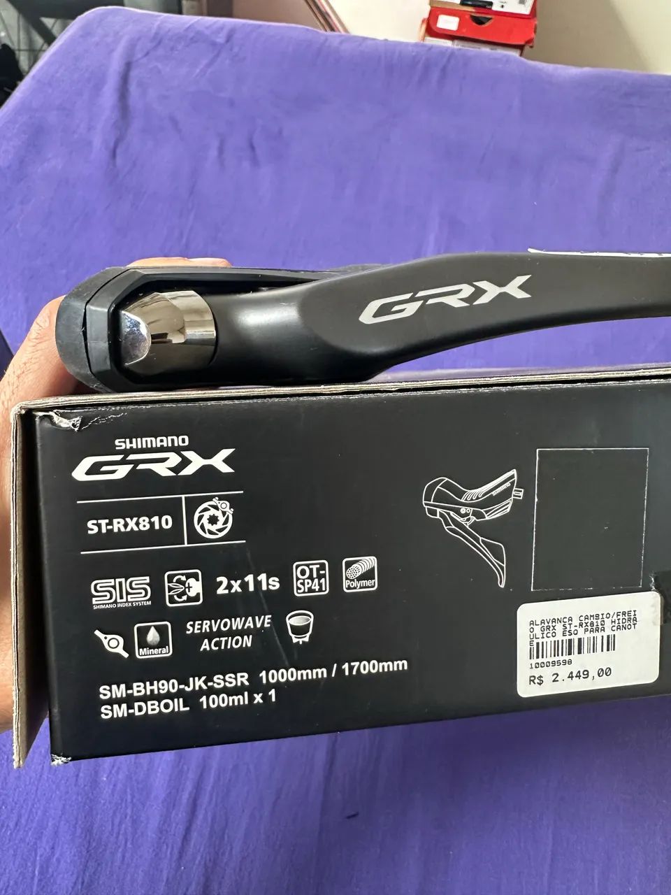 Alavanca câmbio/freio shimano GRX ST-RX810 lado esquerdo
