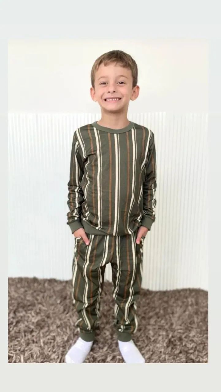 Pijama infantil Suede Premium e algodão  - Foto 4