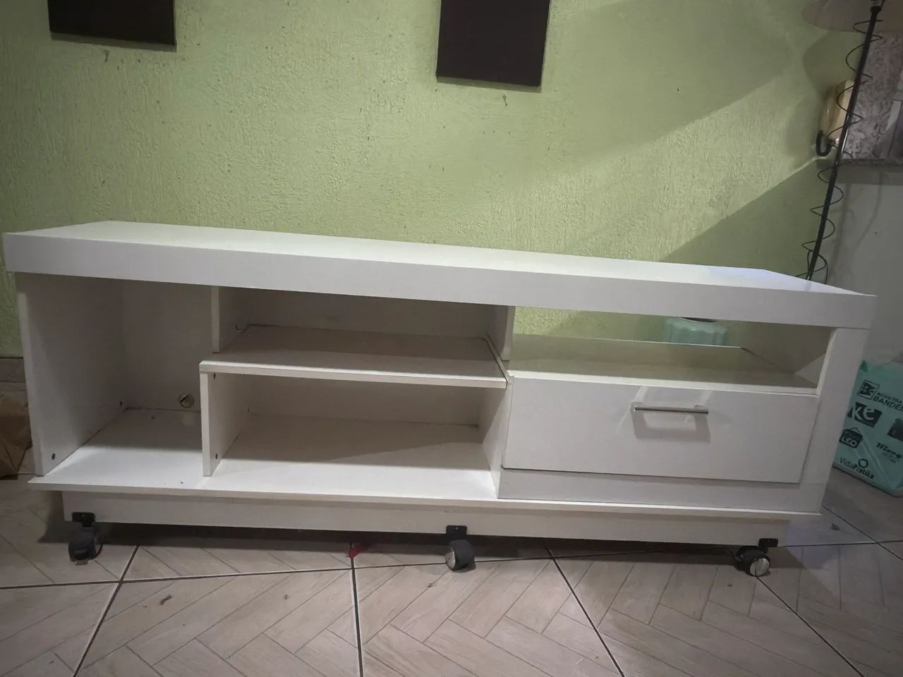 Rack branco em perfeito estado com 1.60m de comprimento! - Foto 4