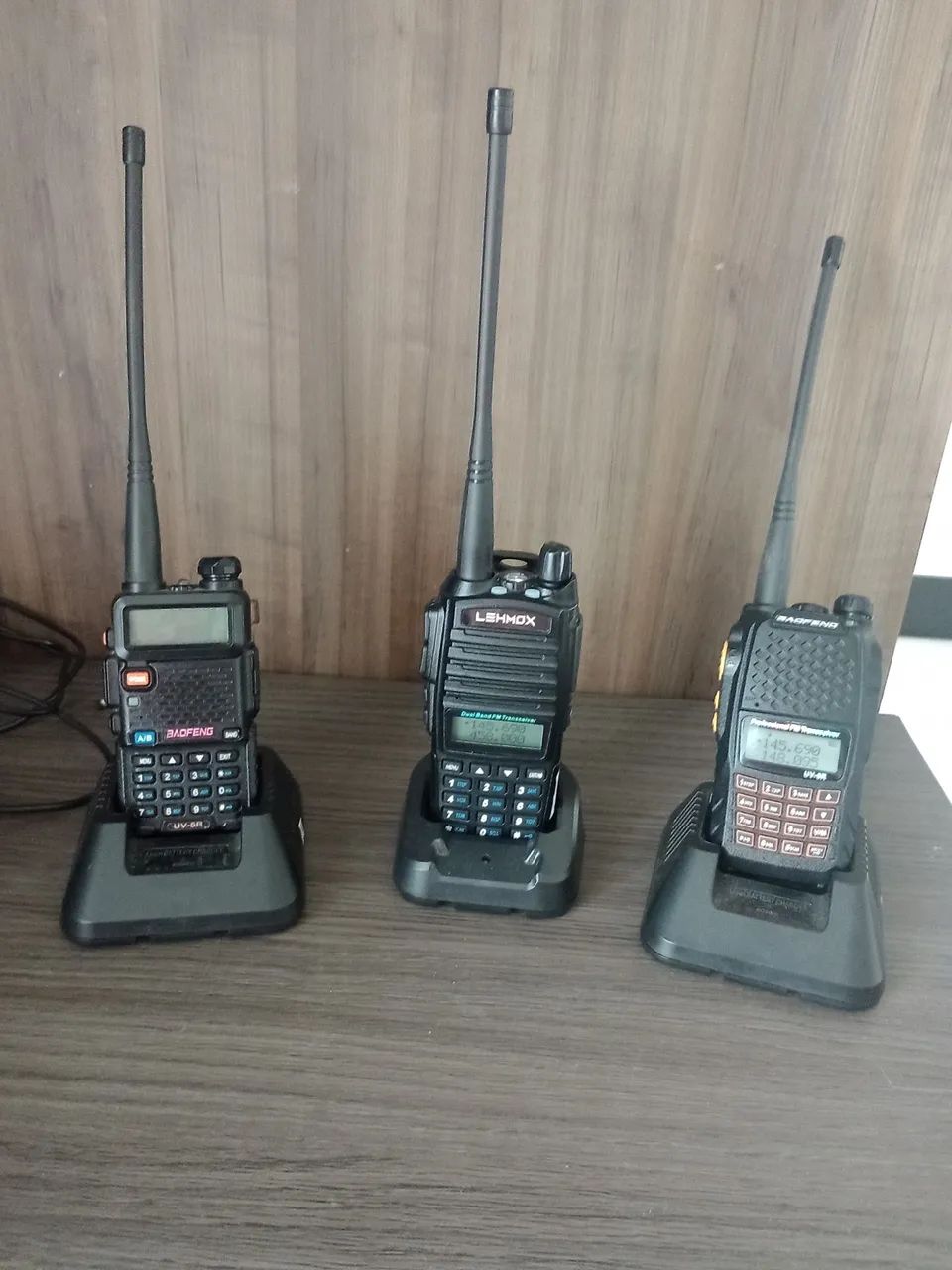 HT dual Band VHF/UHF ( 3 aparelhos) rádio comunicador 