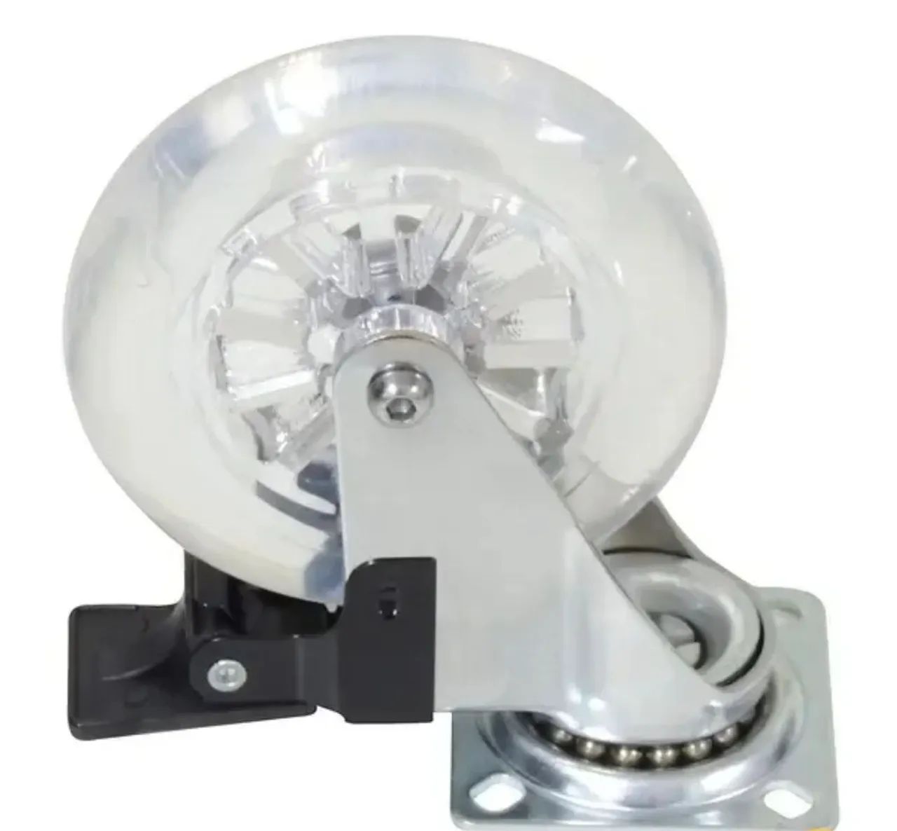 8 Rodinhas 100 mm de silicone para móveis - Foto 3