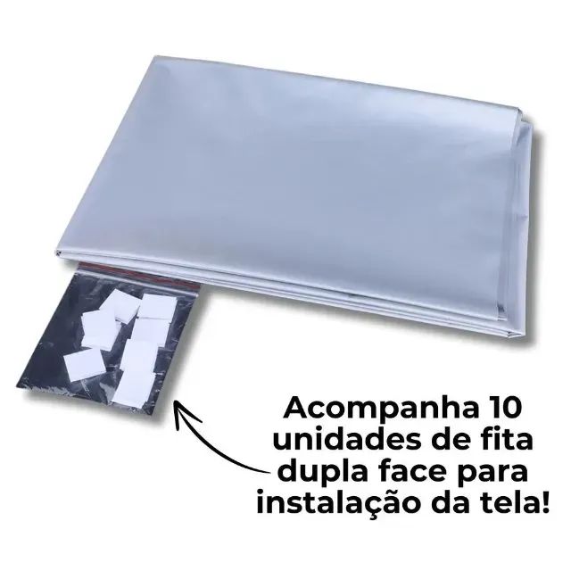 Tela de projeção antirreflexo cinza de 100 polegadas 16:9  | Acessório portátil dobrável   - Foto 2