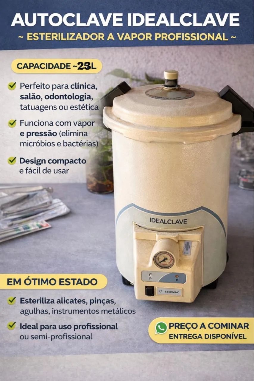 Autoclave automática da idealclave 