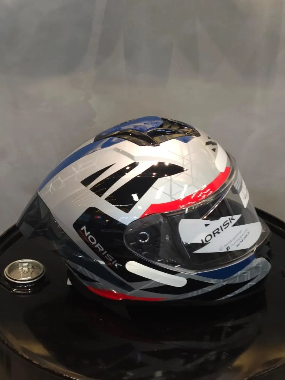 Capacete Norisk Strada 2 - GREY/ RED / BLUE - Foto 2