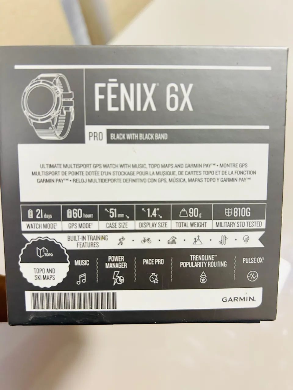 Relógio Garmin fênix 6x pro - Foto 3