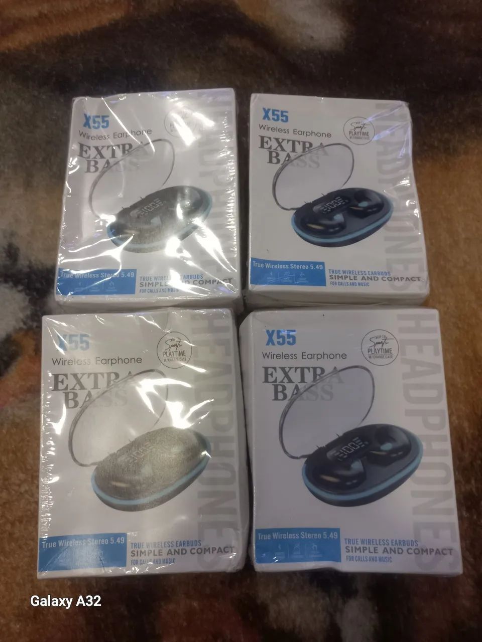 Fone de ouvido Bluetooth x55 com comando de voz