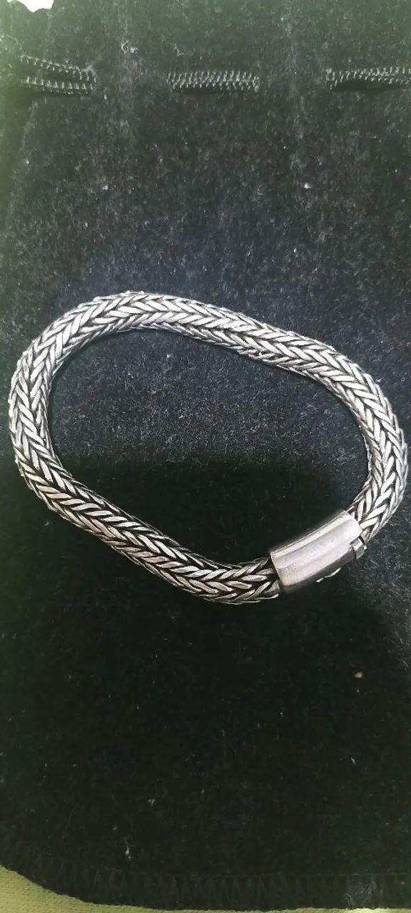 Pulseira de prata Bali 8mm
