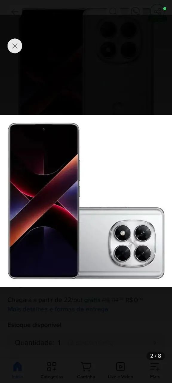 Poco x7 cinza excelente  - Foto 2