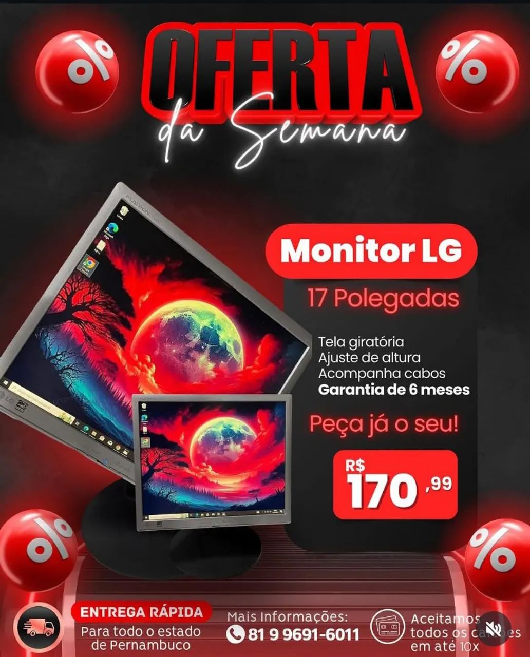 Monitor 17 polegadas 403004468505487360