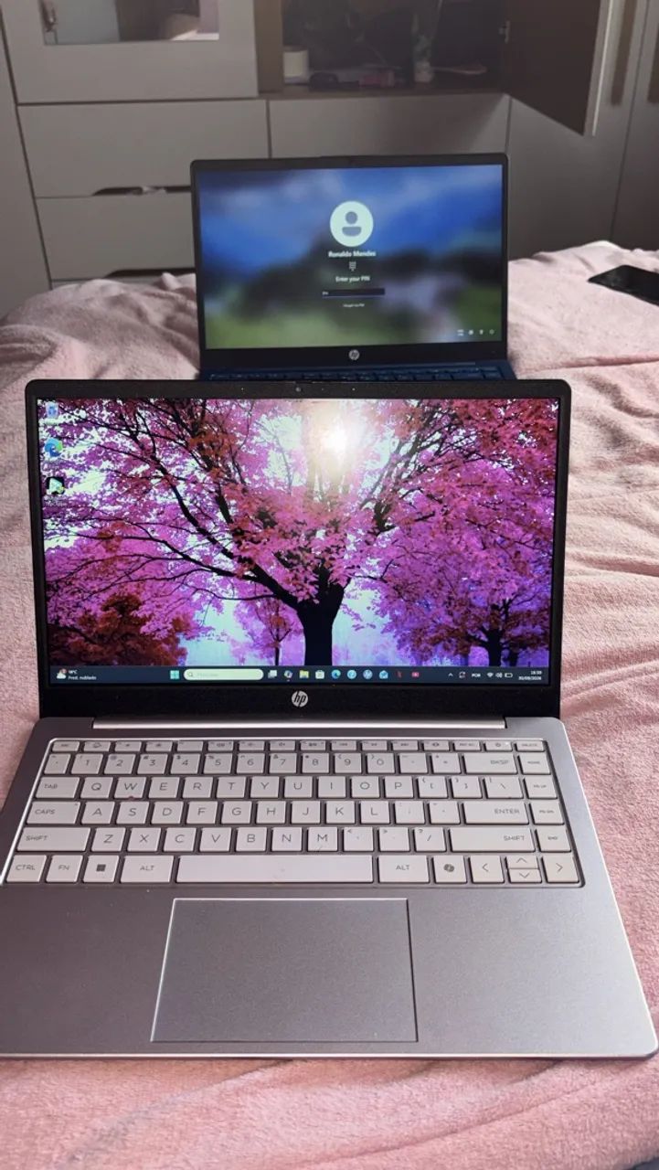 Notebook seminovo na cor rosé - Foto 3