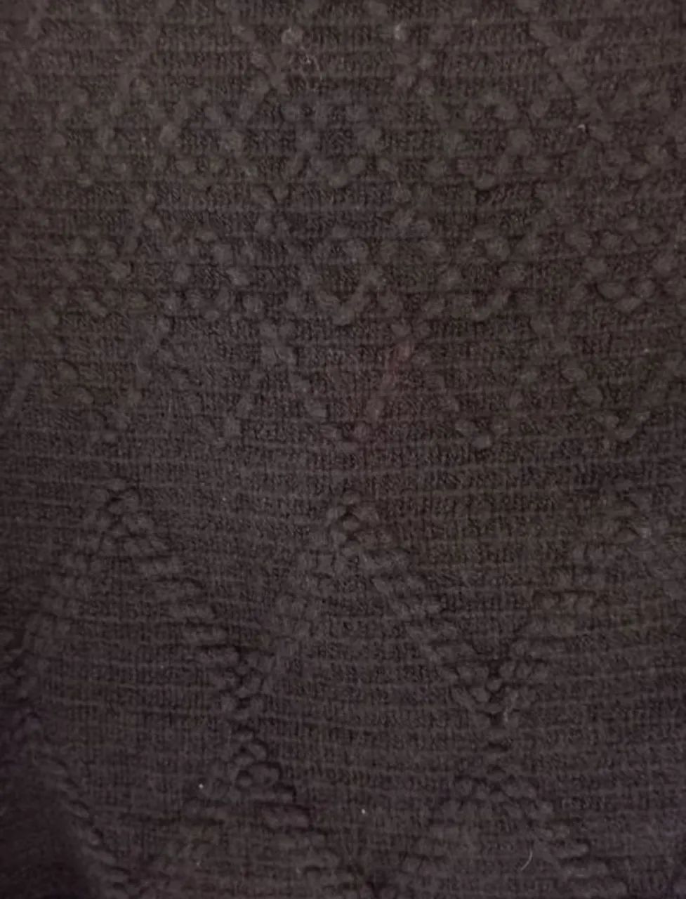 xalé poncho preto em algodão - Foto 4