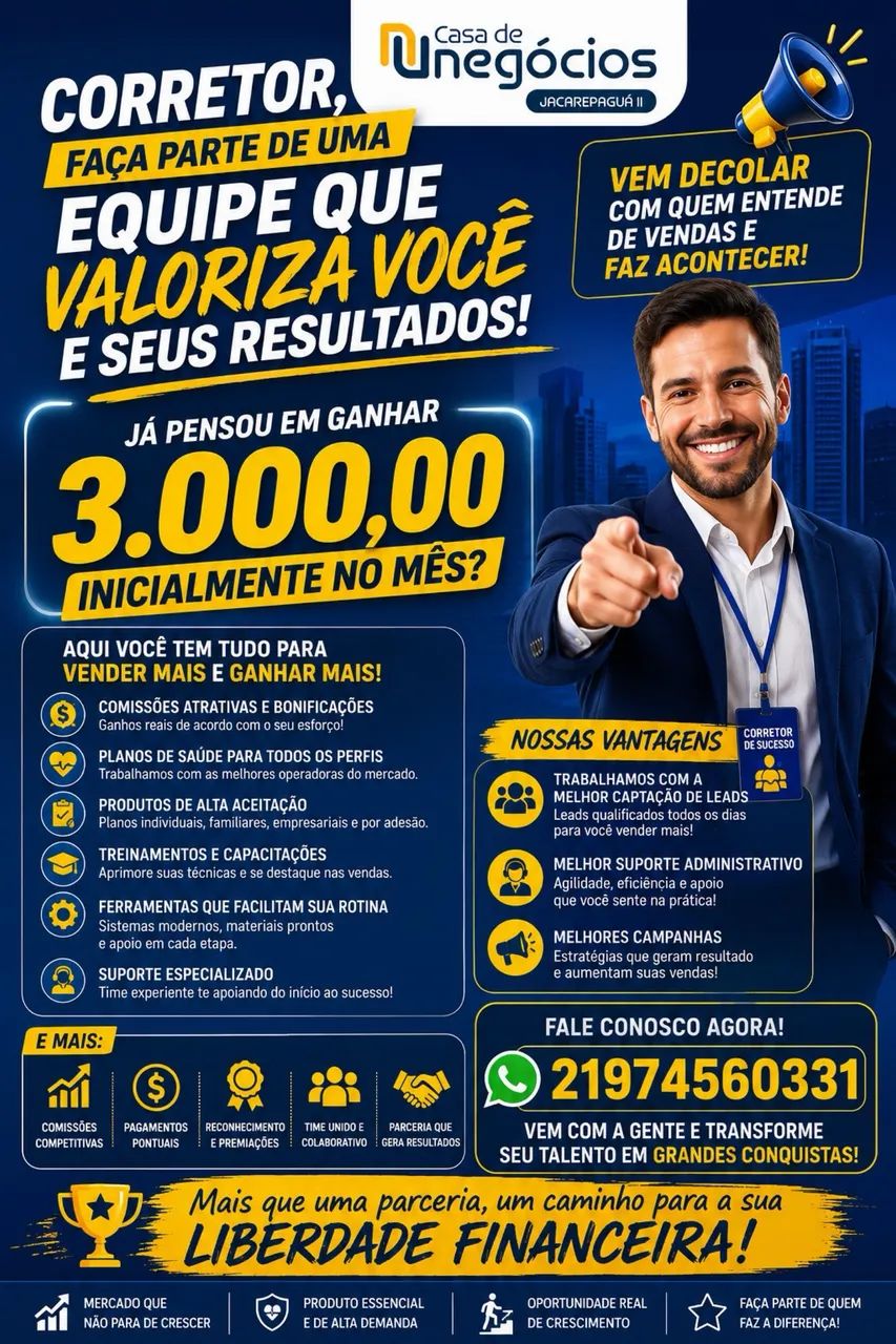 Vagas de trabalho com vendas 